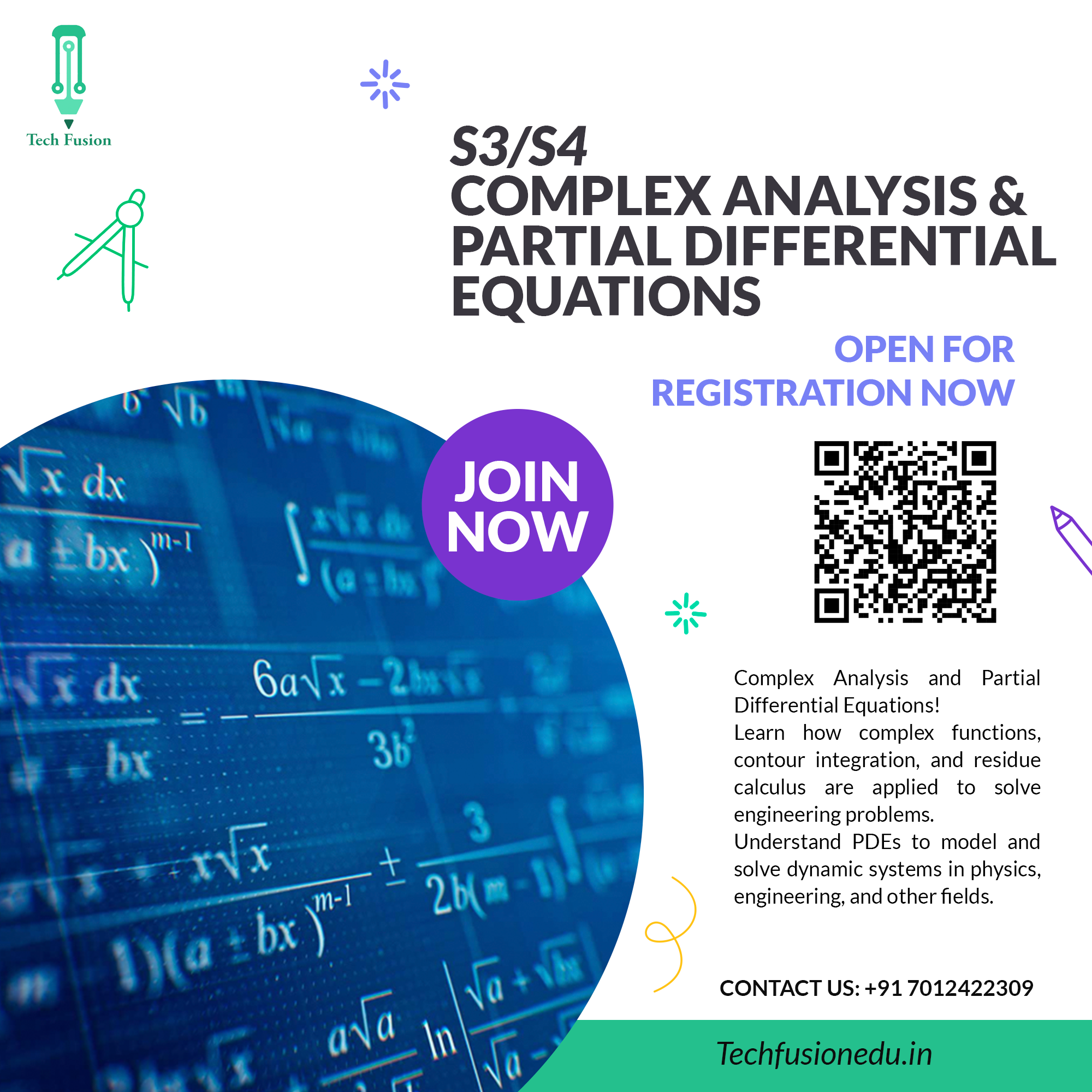 Complex Analysis & Partial Differential Equations poster